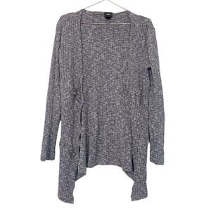Daytrip Ribbed Long Sleeve Cardigan with Braid - Size Small